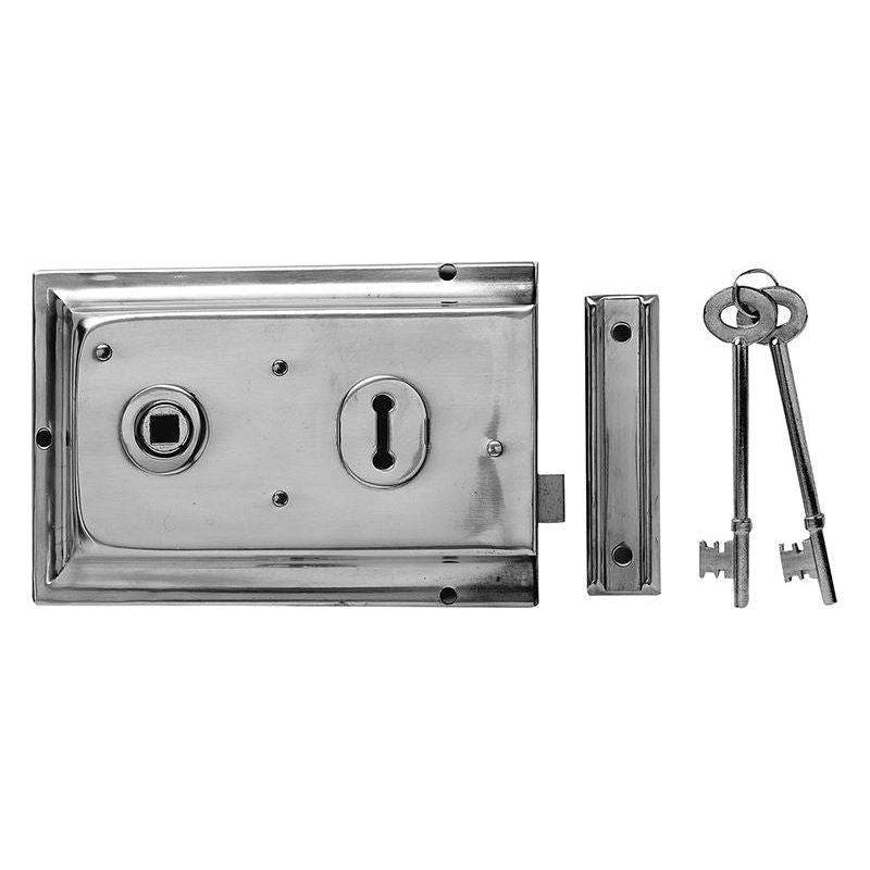 Yale Locks P334 Rim Lock Brass Finish 156 x 104mm Visi Yale Locks - NN4 Online
