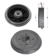 Juratek Brake Drum Assembly Rear fits Citroën C2 2003-2012 1.1 1.4