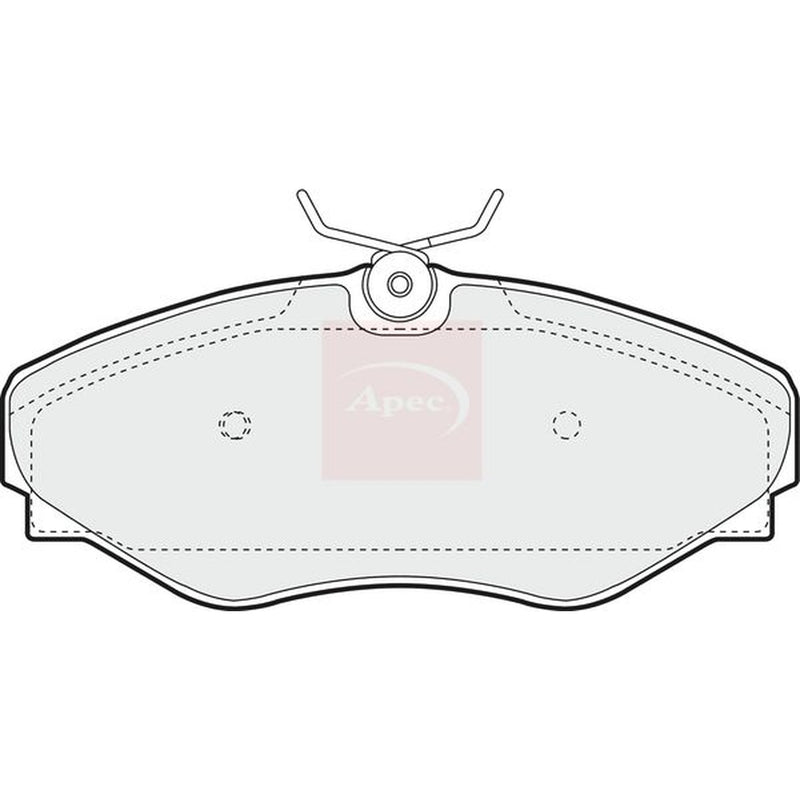 Apec Front Brake Pad Set fits Renault Avantime 2001-2003 2.0 3.0