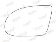 Summit Stick-On Standard Mirror Glass fits Vauxhall Tigra LHS Summit - Bars 4 Cars