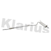 Klarius Box With Tail Pipe Rear fits Fiat Panda 2004 on 1.2