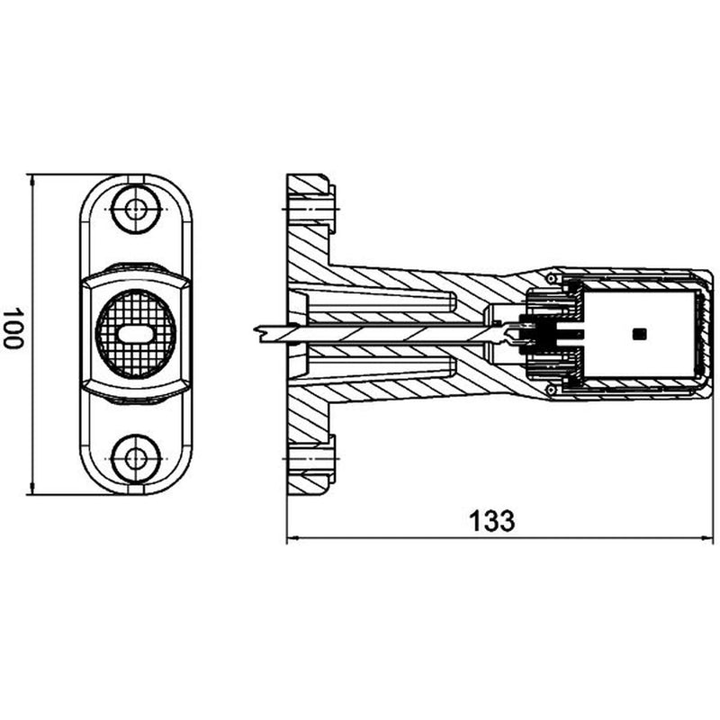 Hella Lamp Po S Sml Md12/24V Short 2XS 2XS Lateral Mounting 2XS 011 768-031