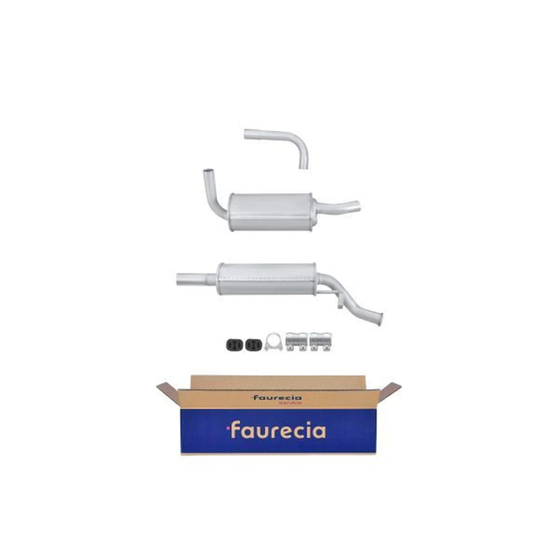 Hella End Silencer Rear fits Fiat Uno 1983-2006 1.1 1.3 1.5