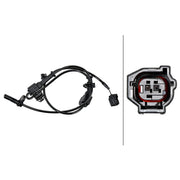 Hella ABS Wheel Speed Sensor Front Right fits Mazda 3 2013-2019 1.5 1.6 2.0 2.2