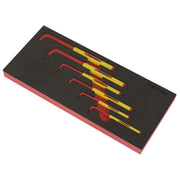 Sealey Premier Premier Hex Key Set with Tool Tray 6pc - VDE Approved TBTE05 Sealey Premier - Dynamic Drive