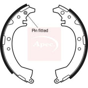 Apec Brake Shoe Set Axle Kit fits Toyota Rav 4 1994-2000 2.0