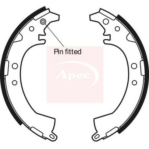 Apec Brake Shoe Set Axle Kit fits Toyota Rav 4 1994-2000 2.0