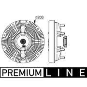 Mahle Radiator Fan Clutch fits Fendt Favorit 1993-2004