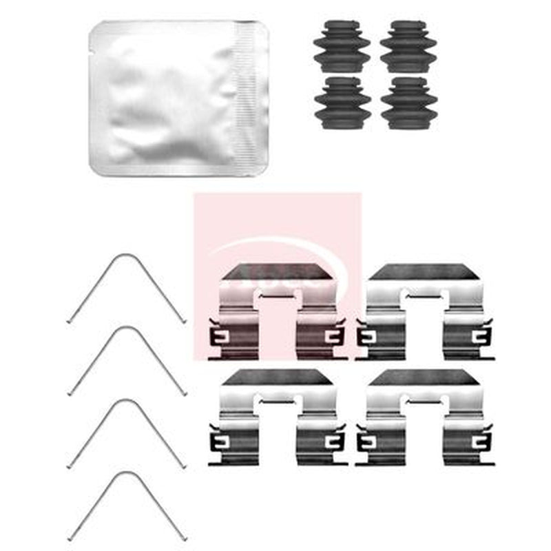 Apec Brake Pad Accessory Fitting Kit Rear fits Hyundai Bayon 2021 on 1.0 1.2