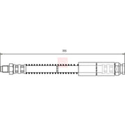 Apec Brake Hydraulic Hose Line Front fits Citroën C15 Box Body 1986-2000 1.4 1.8