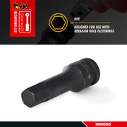Teng Tools 3/8" Hex Bit Impact Socket DIN Metric Hex 7mm Teng Tools - Dynamic Drive
