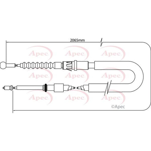 Apec Handbrake Cable Right Rear fits Mini Mini 2006-2015