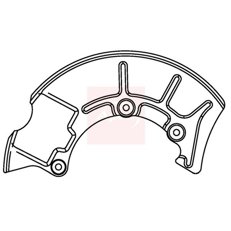 Apec Brake Disc Splash Guard Front Right fits Audi A3 1996-2003 1.6 1.8 1.9