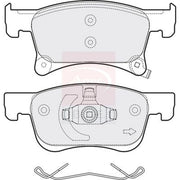 Apec Front Brake Pad Set fits Opel Adam 2014-2018 1.0