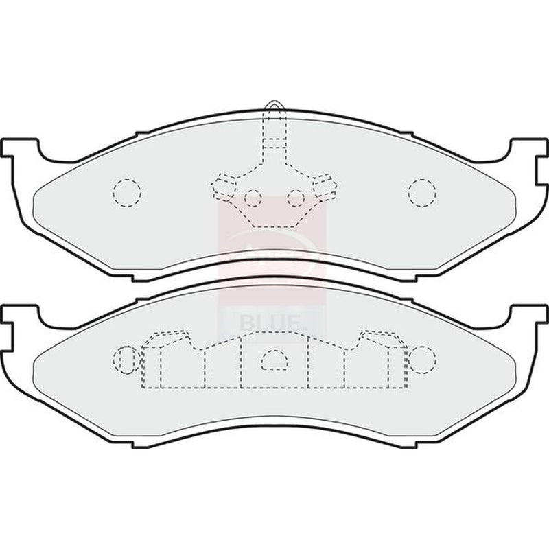 Apec Front Brake Pad Set fits Jeep Cherokee 1984-2001 2.5 4.0
