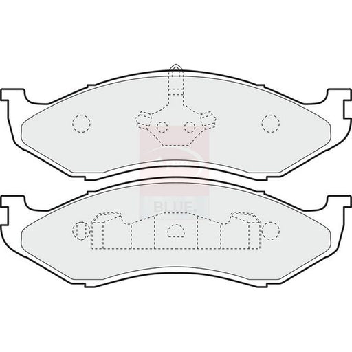 Apec Front Brake Pad Set fits Jeep Cherokee 1984-2001 2.5 4.0