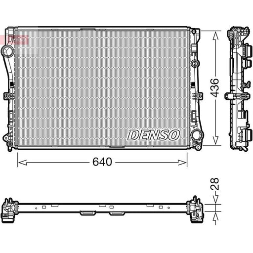 Denso Engine Radiator fits Mercedes-Benz C-Class 2013-2023