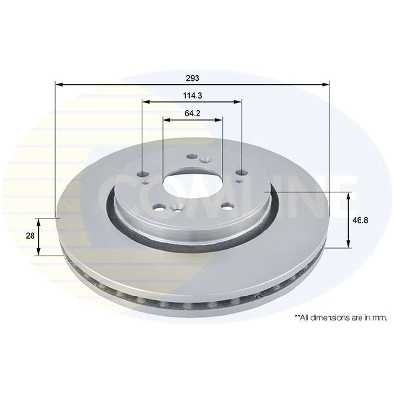 Comline Front & Rear Brake Discs & Pads fits Honda Cr-V IV 2012-2018 1.6 2.0
