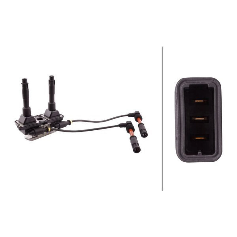Hella Ignition Coil Pack fits Audi A4 B5 1994-2001 1.8