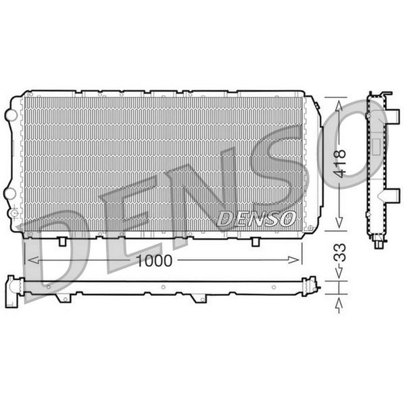 Denso Engine Radiator fits Citroën Relay I 1994-2002 2.5