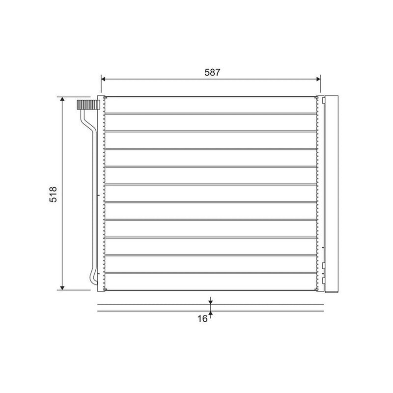 Valeo Air Conditioning Condenser 822649