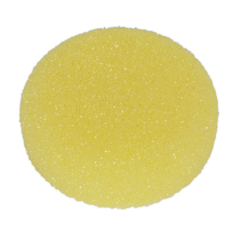 Sealey Buffing & Polishing Foam Head Hook-and-Loop80 x 25mm Yellow/Coarse Sealey - Dynamic Drive