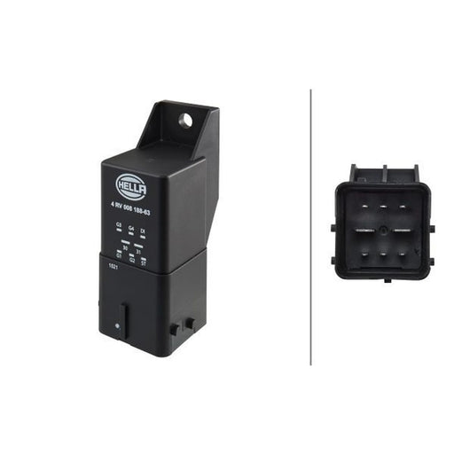 Hella Glow Plug Relay fits Ford Fiesta V 2001-2008 1.4 1.6