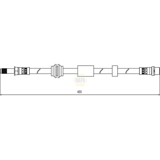 NAPA Brake Hydraulic Hose Line Front NBH1257