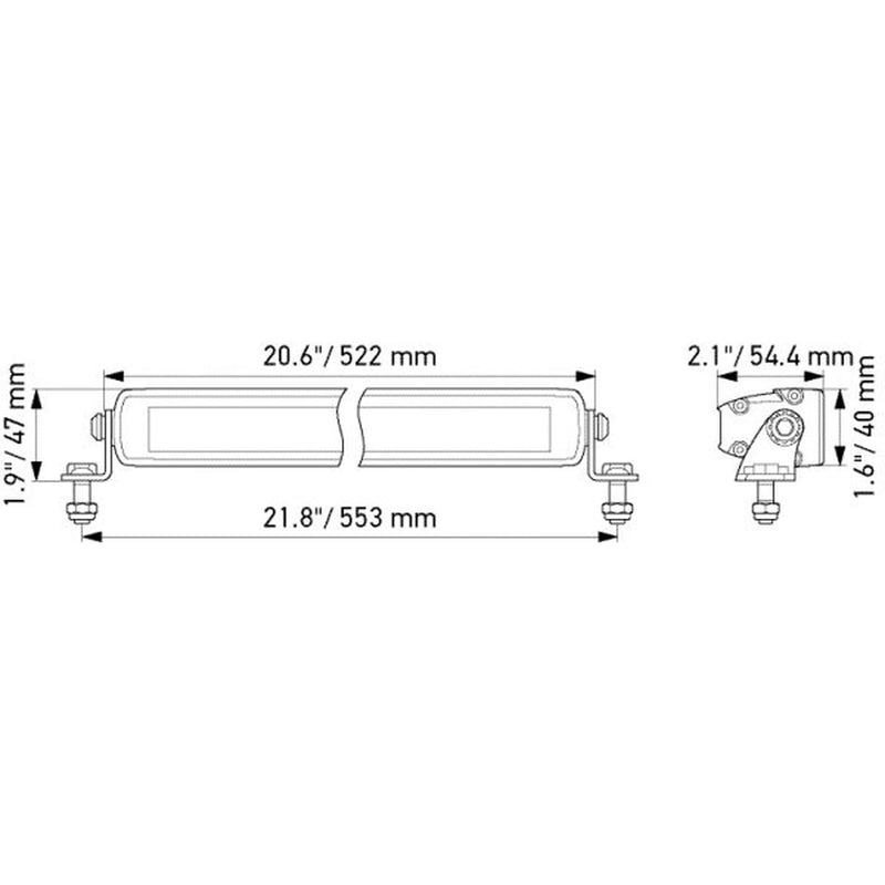 Hella Led Slim Lightbar 20INCH 1FJ 1FJ 358 176-301 1FJ 358 176-301