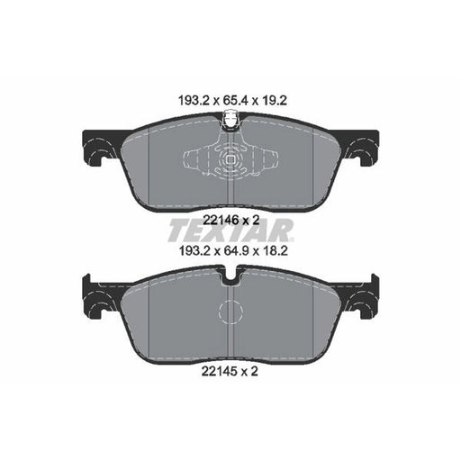 Textar Front Brake Pad Set 2214601