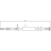 NAPA Brake Hydraulic Hose Line Front fits Ford C-Max II 2010-2019
