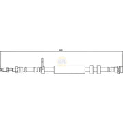 NAPA Brake Hydraulic Hose Line Front NBH1166
