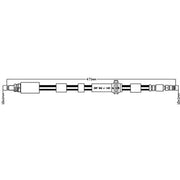 Juratek Brake Hydraulic Hose Line Front Left fits Ford Ka 2001-2008 1.6