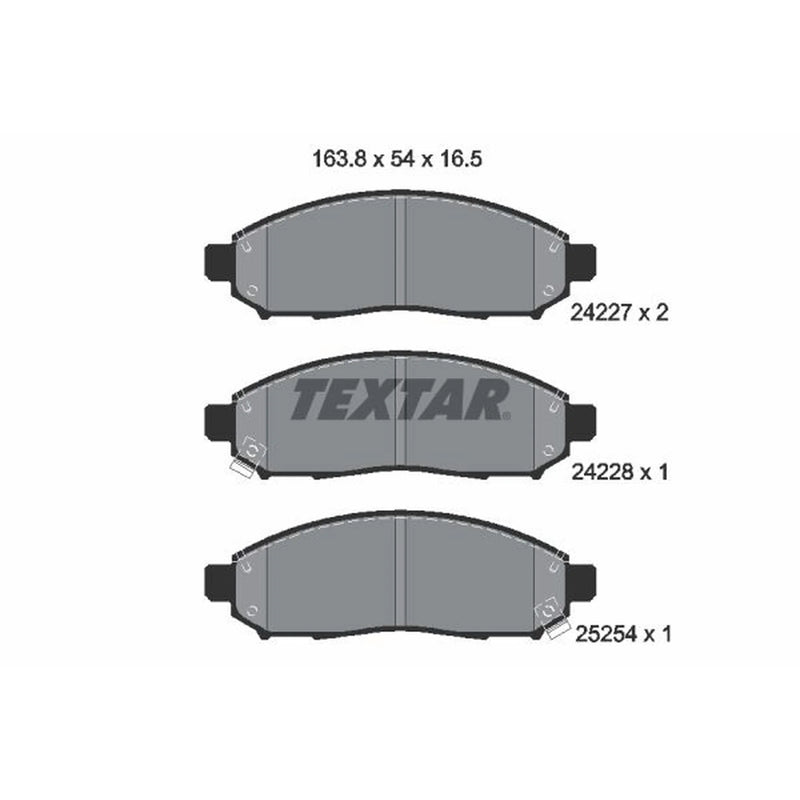 Textar Front Brake Pad Set 2422704