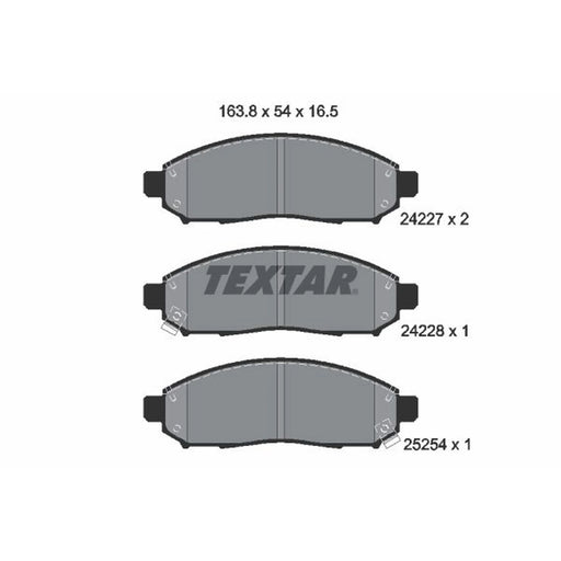 Textar Front Brake Pad Set 2422704