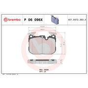 Brembo 4 x Front Brake Pad Set fits BMW 1 Sports Hatch 2015-2019