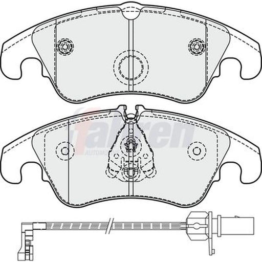 Fahren Front Vented & Rear Vented Brake Discs & Pads fits Audi Q5 2008-2017 2.0