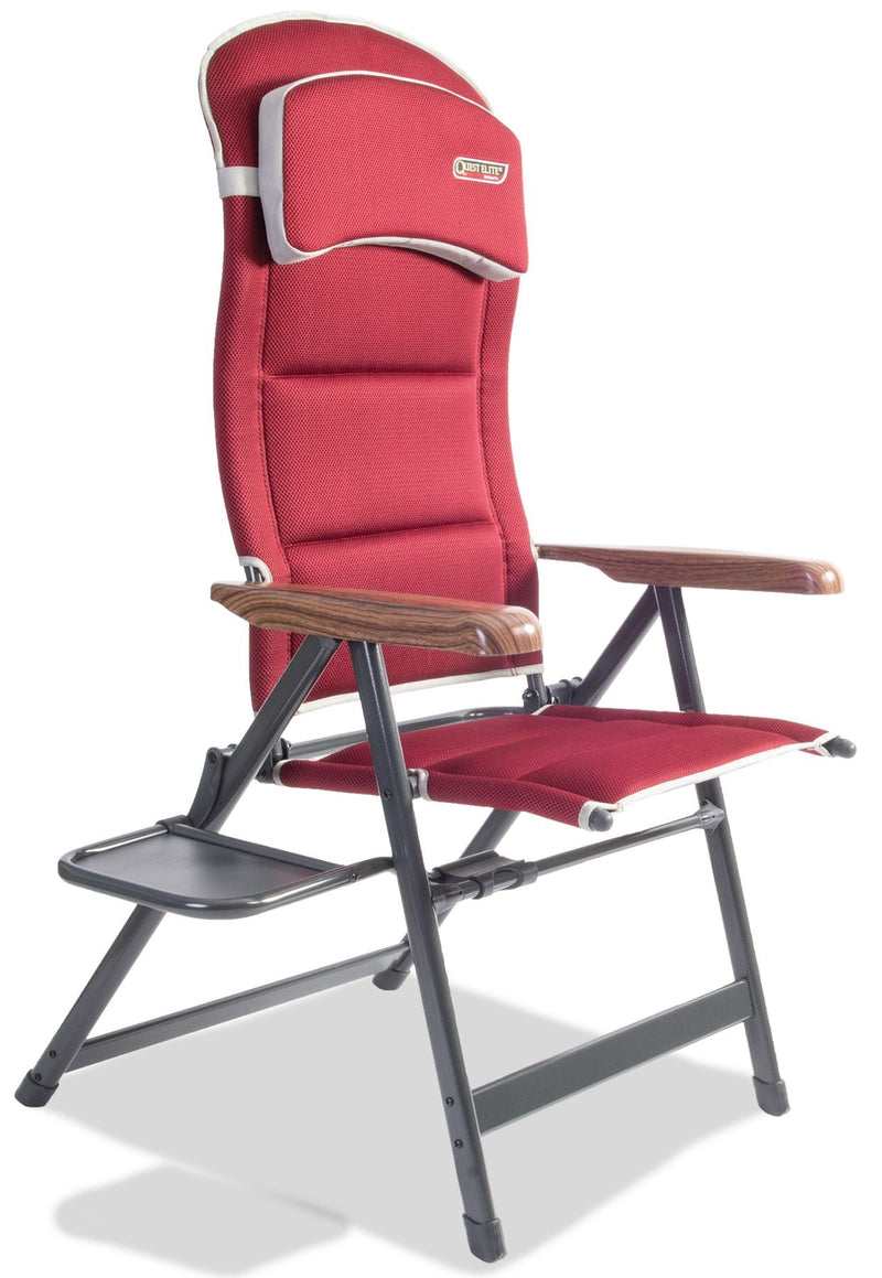 Quest Bordeaux Pro Easy Camping Caravan Chair with Side Table Quest - Dynamic Drive