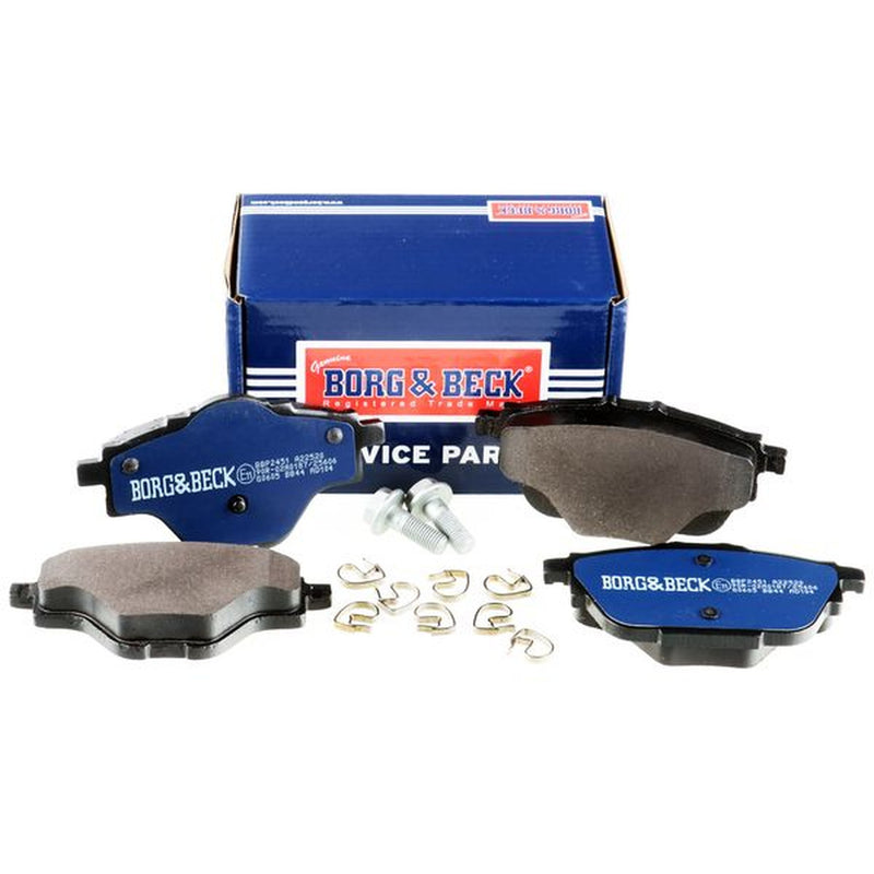 Borg & Beck Rear Brake Solid Discs & Pads fits Citroën C4 Picasso II 2014 on 1.2
