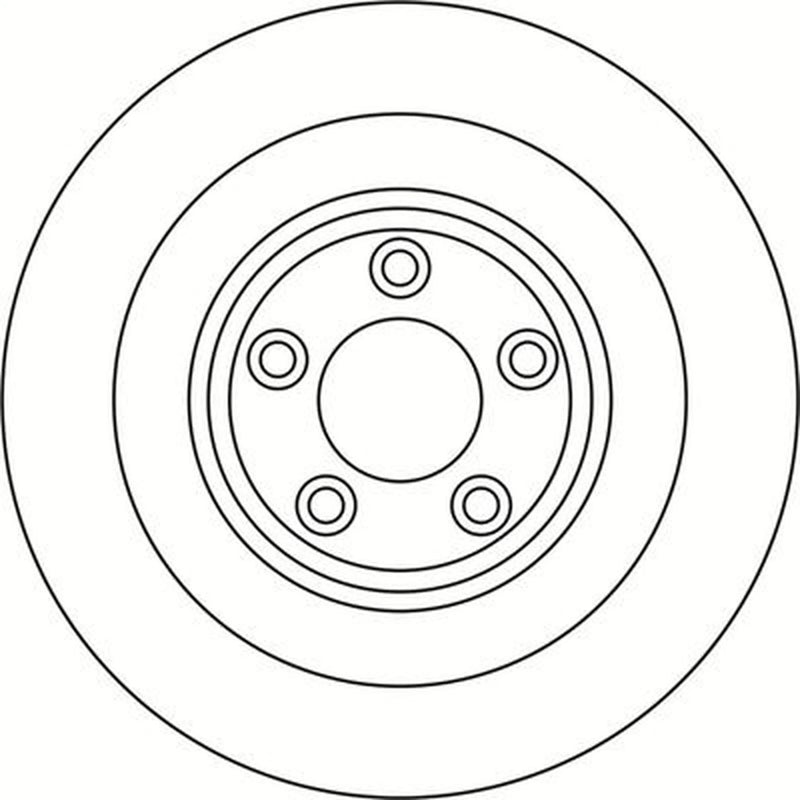 Abtex 2 x Vented Rear Brake Discs BD1580V-x2