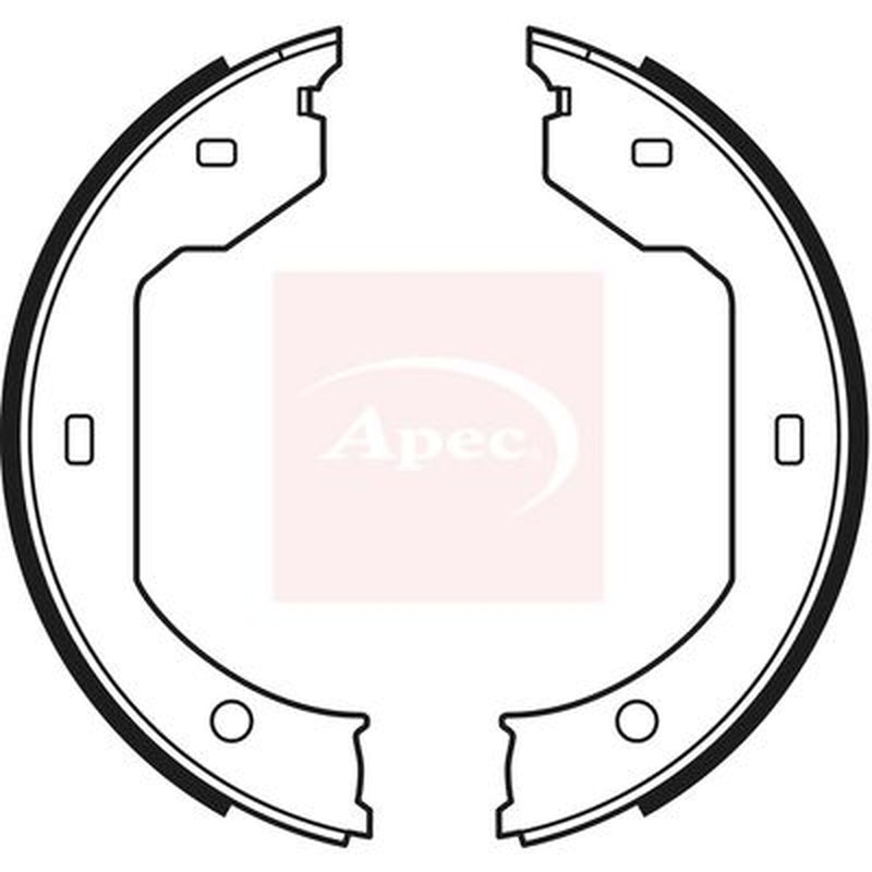 Apec Parking Brake Shoe Set fits BMW 3 2000-2006