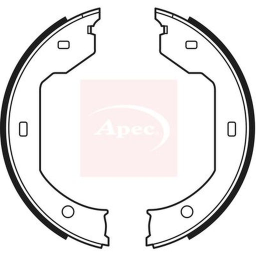Apec Parking Brake Shoe Set fits BMW 3 2000-2006