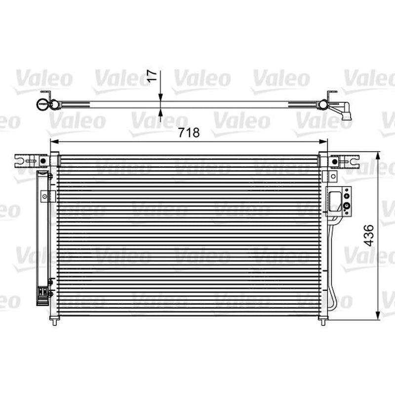 Valeo Air Conditioning Condenser 814425