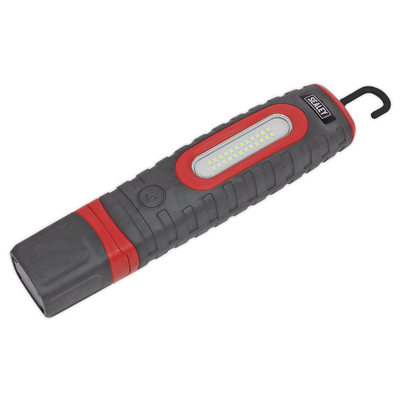 Sealey Rechargeable 360 Inspection Light 24 SMD & 3W SMD LED Red 2 x Lithium-ion Sealey - Dynamic Drive