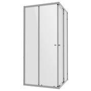 Baridi Shower Entry Enclosure 800 x 800mm with Tempered Glass - Chrome
