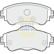 NAPA Front Brake Pad Set fits Citroën C4 II 2009-2018 1.2 1.4 1.6