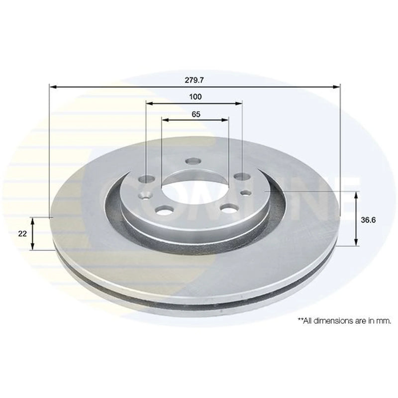 Comline Front & Rear Brake Discs & Pads fits Seat Ibiza 2002-2009 2.0