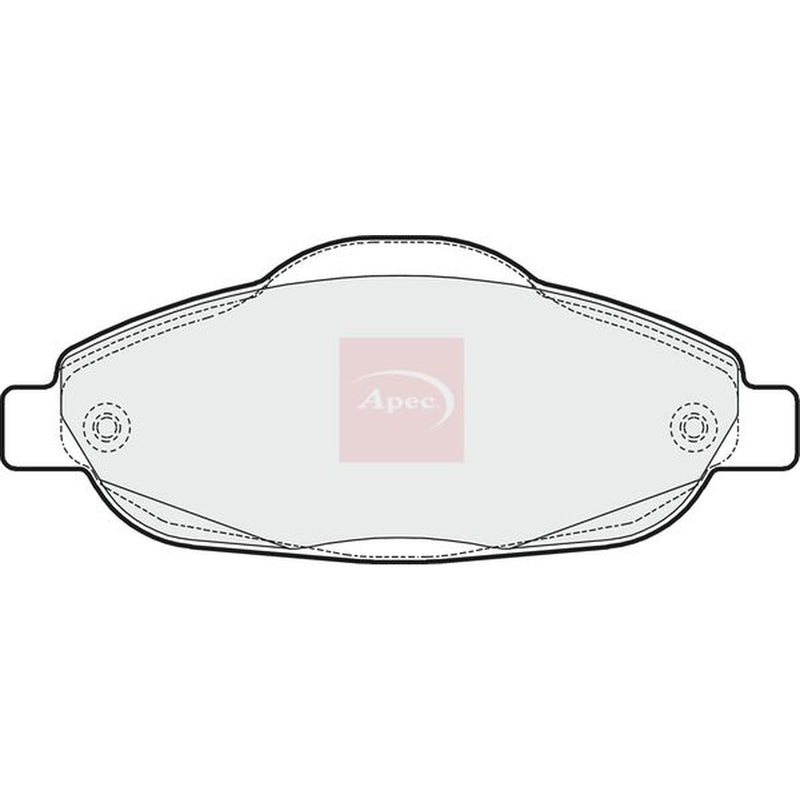 Apec Front Brake Pad Set fits Peugeot 3008 2009-2016