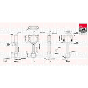 FAI Connecting Rod ID fits Mercedes-Benz C-Class 2014-2018 205.036 205.037