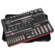 Sealey Premier Platinum Premier Platinum Socket Set 1/4" & 1/2"Sq Drive 108pc Sealey Premier Platinum - Dynamic Drive